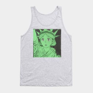 Shocked Lady Liberty Tank Top